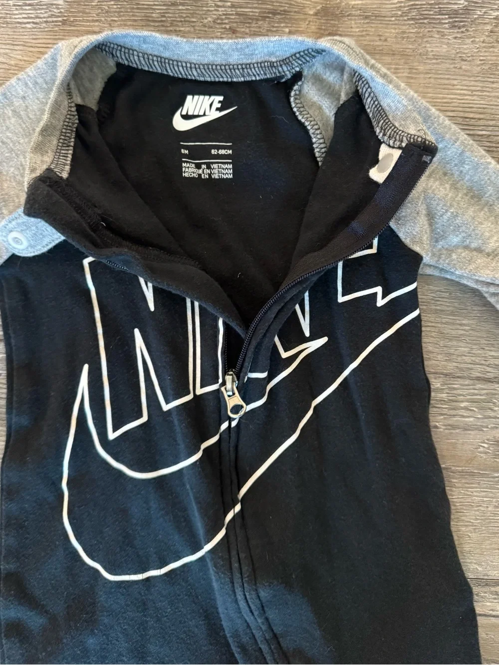 Nike Blue red and Black Baby Footed One-Piece